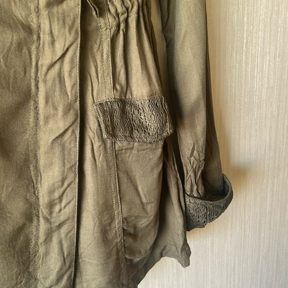 Buckle Olive  Coat - Picture 3 of 11